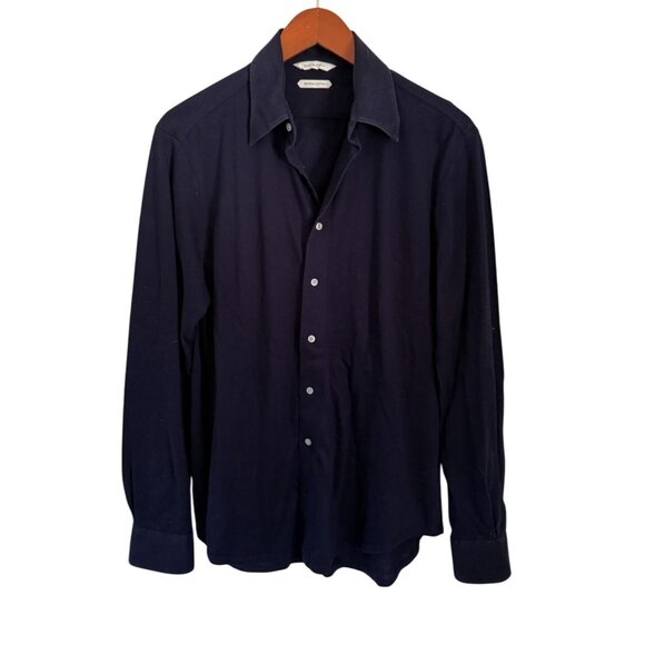 Suitsupply Other - Suitsupply Mens Navy Egyptian Cotton Dress Shirt Navy Blue Size 15.5 Extra Slim